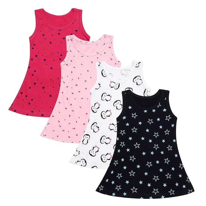 Baby Girl's Midi Dress (Pack of 4)
